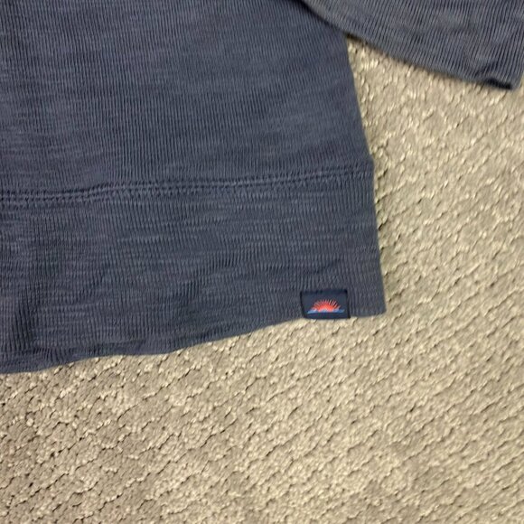 Faherty Sunwashed Slub Hoodie Men's XXL Blue Gray Organic Cotton 2XL MKC0096 - Picture 3 of 9